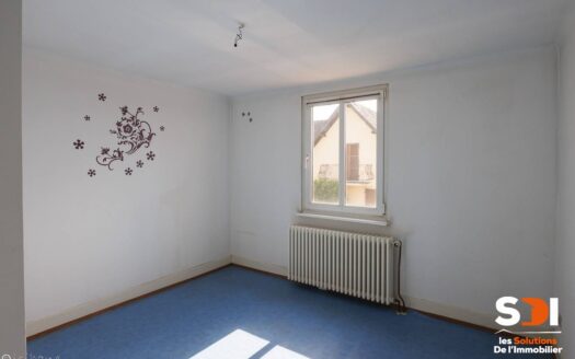 ESCHAU – MAISON 100M² SUR 4,70 ARES AVEC GGE + COUR + JARDIN