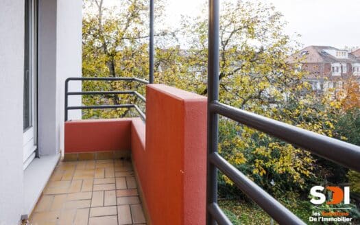 STRASBOURG – NEUDORF DUPLEX T4/3 – 116M² AVEC 4 BALCONS + GGE + CAVES + PKGS