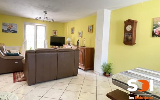 PLOBSHEIM – MAISON JUMELÉE 90M² SUR 2,30 ARES AVEC VERANDA + JARDIN + GGE + CAVE