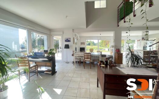 PLOBSHEIM – MAISON 160M² SUR 4,59 ARES AVEC TERRASSES + JARDIN + GGES