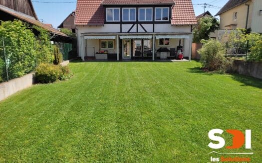 PLOBSHEIM – MAISON 160M² SUR 6,02 ARES AVEC DEPENDANCE – GGES – COUR – JARDIN – TERRASSE
