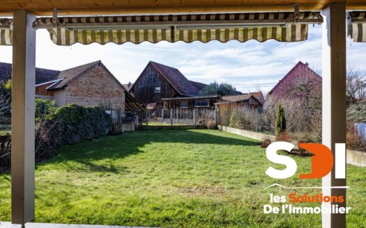 PLOBSHEIM – MAISON 160M² SUR 6,02 ARES AVEC DEPENDANCE – GGES – COUR – JARDIN – TERRASSE