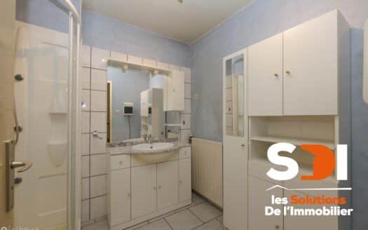 PLOBSHEIM – MAISON JUMELÉE 90M² SUR 2,35 ARES AVEC TERRASSE + JARDIN + GGE + CAVE