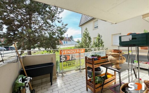 PLOBSHEIM – T3 / 68M² AVEC TERRASSE + GGE DOUBLE + CAVE