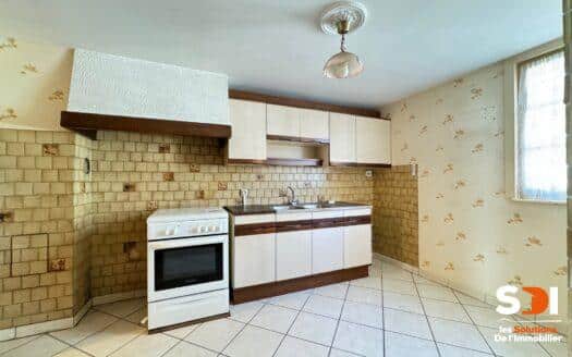 LIMERSHEIM – MAISON A COLOMBAGES 128M² SUR 6,18 ARES AVEC DEPENDANCE EN DUR + GRANGE +JARDIN + COUR + CAVE + GGE