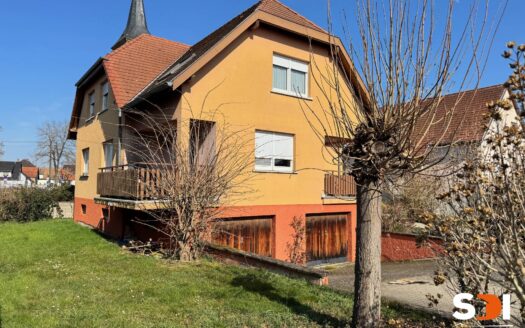 PLOBSHEIM – IMMEUBLE 185M² AVEC 2 LOGTS – S/S COMPLET SUR 5,42 ARES