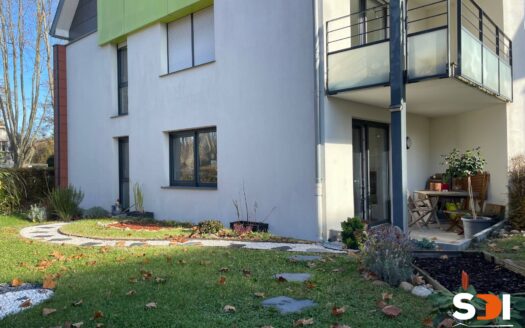 ESCHAU – RDJ T3/69M² AVEC TERRASSE + JARDIN + 2 GGES + CAVE