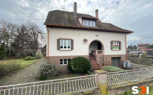 BOOFZHEIM – MAISON 130M² SUR 11,85 ARES AVEC JARDIN ARBORE + TERRASSE + DEPENDANCE + 4 GGES